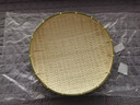 极景竹簸箕竹筛子手工竹编制品农家用大号圆簸箕晾晒筐 直径40cm高6cm 实拍图