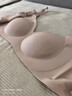 嫚熙（EMXEE）哺乳内衣孕妇文胸喂奶前开扣聚拢有型怀孕期胸罩 【咖啡色】2mm轻薄杯清凉排湿 L 实拍图