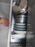 悍高（HIGOLD） 厨房橱柜拉篮碗架抽屉式碗篮加厚304不锈钢底板调味篮双层碗碟篮 800柜2层-L系列套装 实拍图