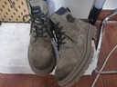 苏系男士马丁靴男款2025秋冬季新款透气高帮工装男靴英伦风真皮雪地靴 卡其色【二层猪皮高品质】 42 男码（尺码偏大建议小一码） 实拍图