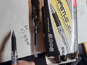 晨光（M&G）文具拔盖1.0中性笔学生黑笔碳素笔大笔画签字笔商务办公子弹头练字笔速干水笔 黑色12支/盒 实拍图