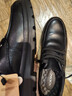 奥康（Aokang）男鞋男士商务休闲鞋英伦舒适低帮圆头系带皮鞋 黑色44码 实拍图