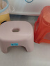 换鞋凳小凳子座椅小板凳可叠放加厚塑料凳高级感儿童学生寝室矮凳 樱花粉1个 实拍图