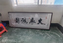 佳得雅字画挂画办公室书法客厅装饰画手写真迹茶室背景墙壁画带框牌匾 大展鸿图-B 88*228cm宣纸+红褐框+大师手写 实拍图