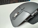 罗技（Logitech）大师系列 MX Master 3S 无线蓝牙鼠标 人体工学 办公 静音鼠标 高端 石墨黑 带无线接收器 实拍图