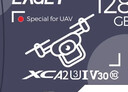 忆捷（EAGET）128GB TF（MicroSD）存储卡A2 U3 V30 读速195MB/s 无人机超清4K连拍录制内存卡 实拍图