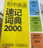 学而思 初中英语速记词典 2000词 初中通用一本高效解决初中3年必背单词 中考英语词汇书 实拍图