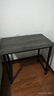 煜柠苑 电脑桌台式家用简约卧室长条桌学生写字学习桌子书台桌办公大桌 加固升级-黑架灰橡木-80*50高74 实拍图
