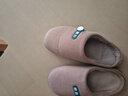 回力纯色半包厚底加绒防滑居家室内穿棉拖鞋HL0701棕色42-43码 实拍图