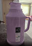 新款马卡龙热水瓶车载暖壶小型保温瓶客厅家用宿舍带盖暖水瓶茶瓶 紫色 1L 实拍图