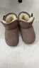 巴布豆童鞋冬季保暖儿童雪地鞋加绒加厚男童学步鞋116345039咖啡棕27 实拍图