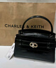 CHARLES&KEITH鳄鱼纹凯莉包手提斜挎婚包包女包生日礼物新年礼物CK2-50270880-1 Black黑色 S 实拍图