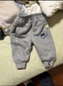 嘟嘟家宝宝加绒裤子冬季加绒儿童加厚长裤男童童装保暖女童冬装 麻灰色 实拍图