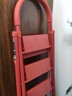 誉丰嘉美梯子家用折叠人字梯加厚铝合金梯多功能登高爬梯扶梯楼梯工程梯 【大XD加厚铝合金踏板】五步梯【吉利红】 实拍图