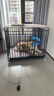 憨憨宠 狗笼 狗笼子中大型犬小型犬带厕所加粗加固金毛拉布拉多方管笼子 升级六面全方管125*95*105cm 120斤内适用 实拍图