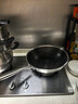 炊大皇 炒锅 304不锈钢炒菜锅煎锅 平底不粘炒锅32cm 可立可视盖不挑灶 实拍图