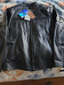 PERCOOL 真皮皮衣男头层牛皮夹克秋冬帅气摩托车机车服立领皮外套骑行服 黑色净版（羽绒马甲） 3XL号（170斤-180斤） 实拍图
