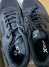 特步男鞋跑步鞋新款春季厚底旅游透气轻便皮网面休闲运动鞋慢跑鞋子男 黑色-(网面) 43 实拍图