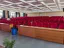 报告厅礼堂椅连排阶梯教室折叠椅写字板电影院剧院座椅会议室桌椅 礼堂椅定制 实拍图
