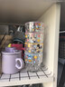 【迪士尼正版】米奇黛丝玻璃杯高颜值竖纹水杯防滑可爱卡通杯子 米奇米妮 2只 实拍图