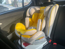 Heekin德国 儿童安全座椅汽车用0-4-12岁婴儿宝宝360度旋转ISOFIX硬接口 时尚黄(ISOFIX+360度旋转) 实拍图