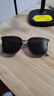 目丸偏光太阳镜墨镜男女士眼镜高清防紫外线强光司机开车学生明星同款 烟灰色 实拍图