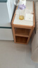 源氏木语 轻奢沙发边柜侧边柜岩板边几角几实木北欧客厅窄移动边桌 橡木原木色0.3m边几鱼肚白Y00J26 实拍图