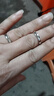 中国黄金钻石足银情侣戒指一对男女求婚钻戒女生生日礼物女友老婆结婚纪念 交织情侣对戒璀璨钻石【京速达】 实拍图