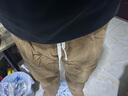 顶峰保罗（Dingfengbaoluo）纯棉休闲裤子男春夏季阔腿宽松直筒工装长裤HM9901卡其色2XL 实拍图