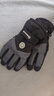 目丸保暖手套男女户外冬天骑行防寒风加绒厚触屏女防水冬季棉滑雪手套 4#雪花圆标黑色（拼色男款） 实拍图