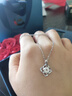 中国黄金四叶草足银项链女款2026新款银吊坠生日礼物女朋友老婆结婚纪念日 四叶草项链-托帕石【京速达】 实拍图