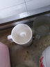 白杯简约陶瓷马克杯家用喝水专用杯早餐杯漱口杯子大容量加厚杯 纯白陶瓷杯【单杯】 1个 320ml 实拍图