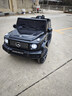 福儿宝奔驰授权大G儿童电动车玩具车可坐人四轮带遥控越野小孩宝宝送礼 四驱黑+减震器+后备箱+高低门+皮座+防爆软胎 实拍图