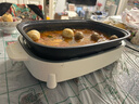 奥克斯（AUX）电火锅烤肉一体多功能料理锅二合一涮烤两用鸳鸯锅专用可拆卸分体式家用烤鱼锅可煎煮烤盘电烧烤炉 双盘款料理锅【煎烤盘+火锅盘】 实拍图