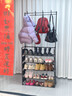苡茉鞋架家用门口多层简易鞋帽一体鞋柜宿舍出租屋置物架子侧布5层80 实拍图