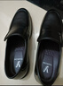 意尔康皮鞋秋季商务休闲套脚皮鞋舒适牛皮中老年爸爸鞋 97689W 黑色 40 实拍图
