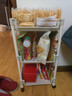 小推车置物架落地浴室移动零食卫生间多层卧室床头多层收纳储物架 【移动顺滑】 3层 实拍图