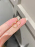 中国黄金（CHINA GOLD）光圈耳环足金时尚素圈女圆形养耳洞耳饰七夕情人节礼物送女友老婆 【今/次日达】光圈耳环 【一对】约1g 实拍图