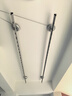 好太太（Hotata）双杆手摇晾衣架阳台室内升降晒衣架铝合金晾衣杆 Y022-银黑2米 实拍图