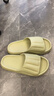 洁丽雅（Grace）居家情侣加厚拖鞋简约清新马卡龙色男女款凉拖凉拖鞋 浅绿 38/39 实拍图