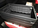悦卡后备箱收纳箱汽车储物箱 折叠车载收纳箱 多功能车内尾箱整理箱置物用品工具 Line条纹款60L（黑灰大号） 实拍图