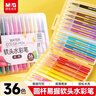 晨光(M&G)文具36色软头水彩笔可水洗勾线描边画笔安全弹性笔头儿童绘画美术课生日礼物ACP95807 实拍图