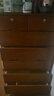 鲁菏鑫森斗柜 实木斗柜现代简约卧室客厅抽屉式收纳柜子储物柜 板栗色高七斗【升级带锁款】 实拍图