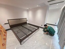全友家居 新中式实木床家用卧室高脚皮艺软包靠背双人大床2米x2.2米 实拍图