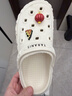 卡骆驰（CROCS）洞洞鞋贝雅男鞋女鞋轻便耐磨一脚蹬拖鞋休闲鞋|10126 白-100 39 (240mm) 实拍图