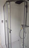 九牧（JOMOO）【定制】极窄小户型钻石移门整体淋浴房一体式淋浴隔断玻璃门E13 枪灰光玻1000*1000*2000 实拍图