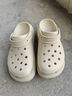 crocs檀健次推荐款经典泡芙洞洞鞋|207521 骨白色-2Y2 39(240mm) 实拍图