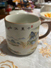 青花汝窑茶杯水杯陶瓷带盖茶水分离可定制送礼家用高档办公马克杯 汝窑千里江山-办公杯 实拍图