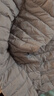 鸭鸭（YAYA）佟丽娅同款轻薄羽绒服女新款冬季短款圆领内胆修身时尚薄外套男 浅灰色【女款无领】 L 【建议100-115斤】 实拍图