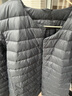 鸭鸭（YAYA）佟丽娅新款新国标羽绒服女秋季圆领轻薄款轻便外套内胆短款情侣装 灰色-男款-YE3C700311Y XL 实拍图
